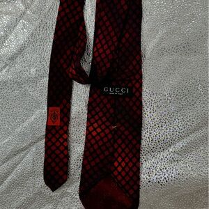 Gucci silk tie red burgundy